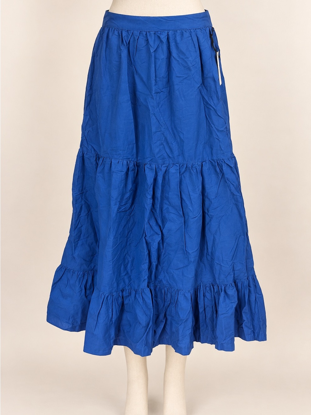 Japna Royal Blue Tiered Maxi Skirt